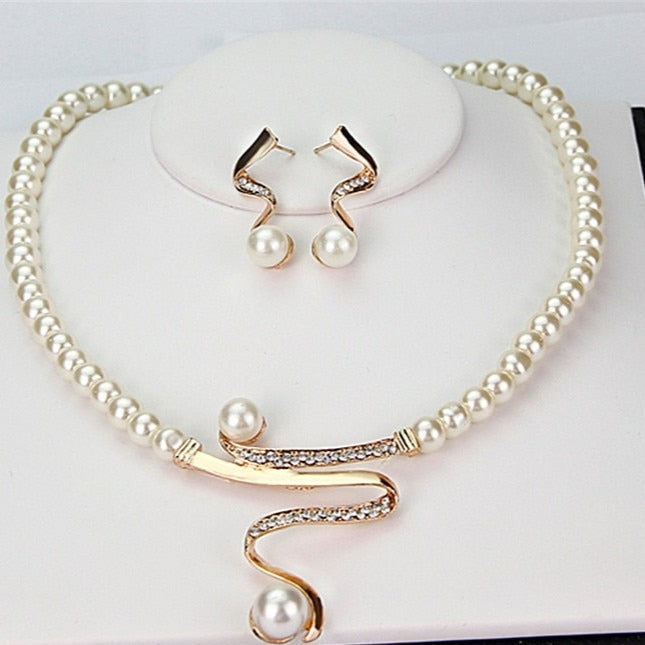 Maison La Veine™ | Collier & Boucles Perles