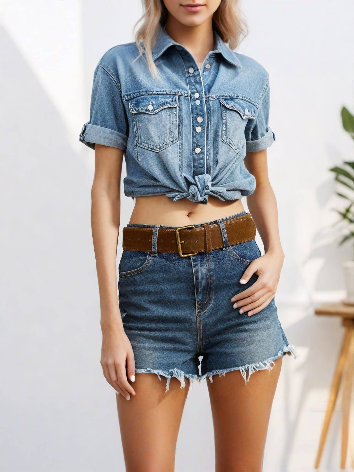 Maison La Veine™ | Ceinture En Cuir Pu Avec Boucle En Alliage