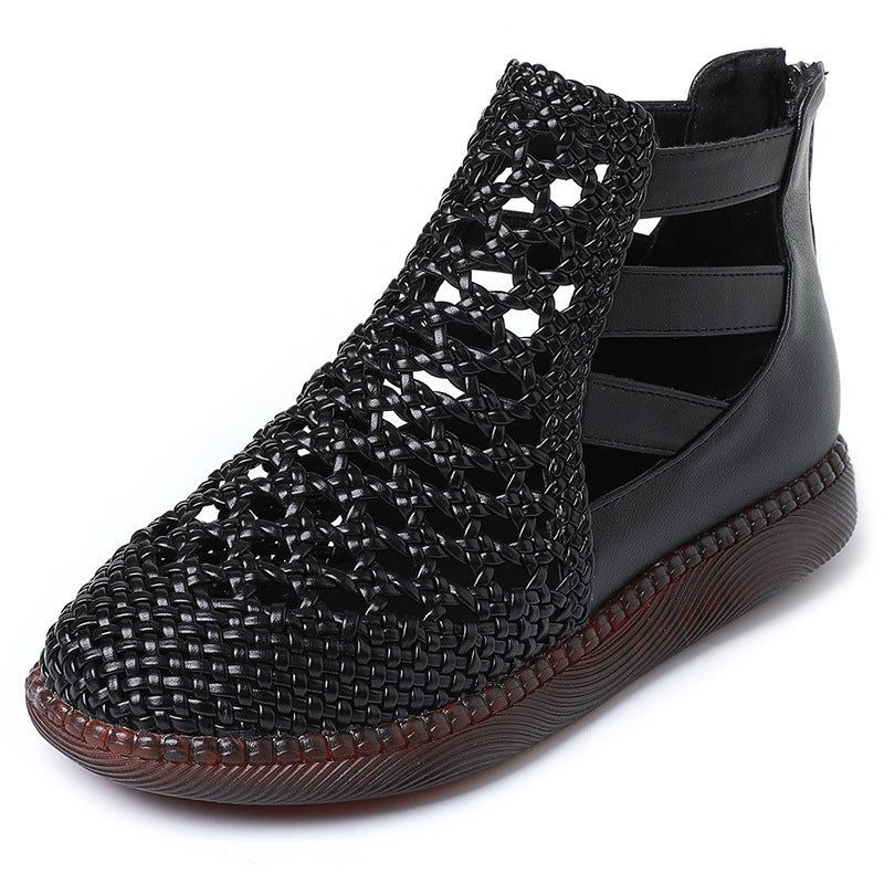 Maison La Veine™ | Cléopâtre Bottes sandales - Confortable et élégant (Cuir véritable)