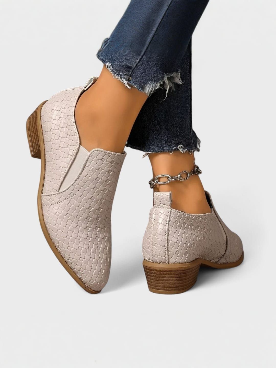 Maison La Veine™ | Mocassins élégants à talon bloc