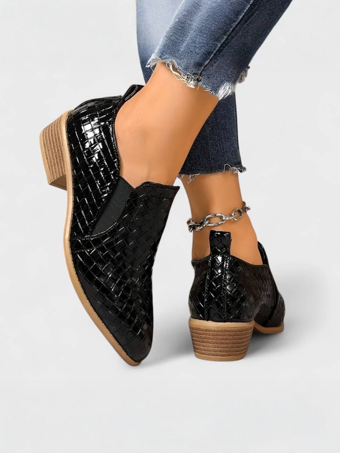 Maison La Veine™ | Mocassins élégants à talon bloc