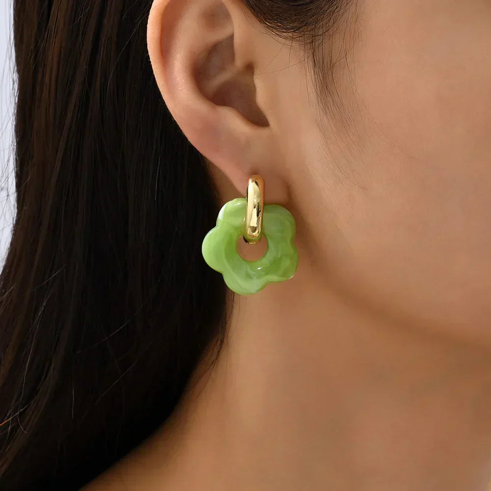 Maison La Veine™ | Boucles d’Oreilles Fleur Tendance