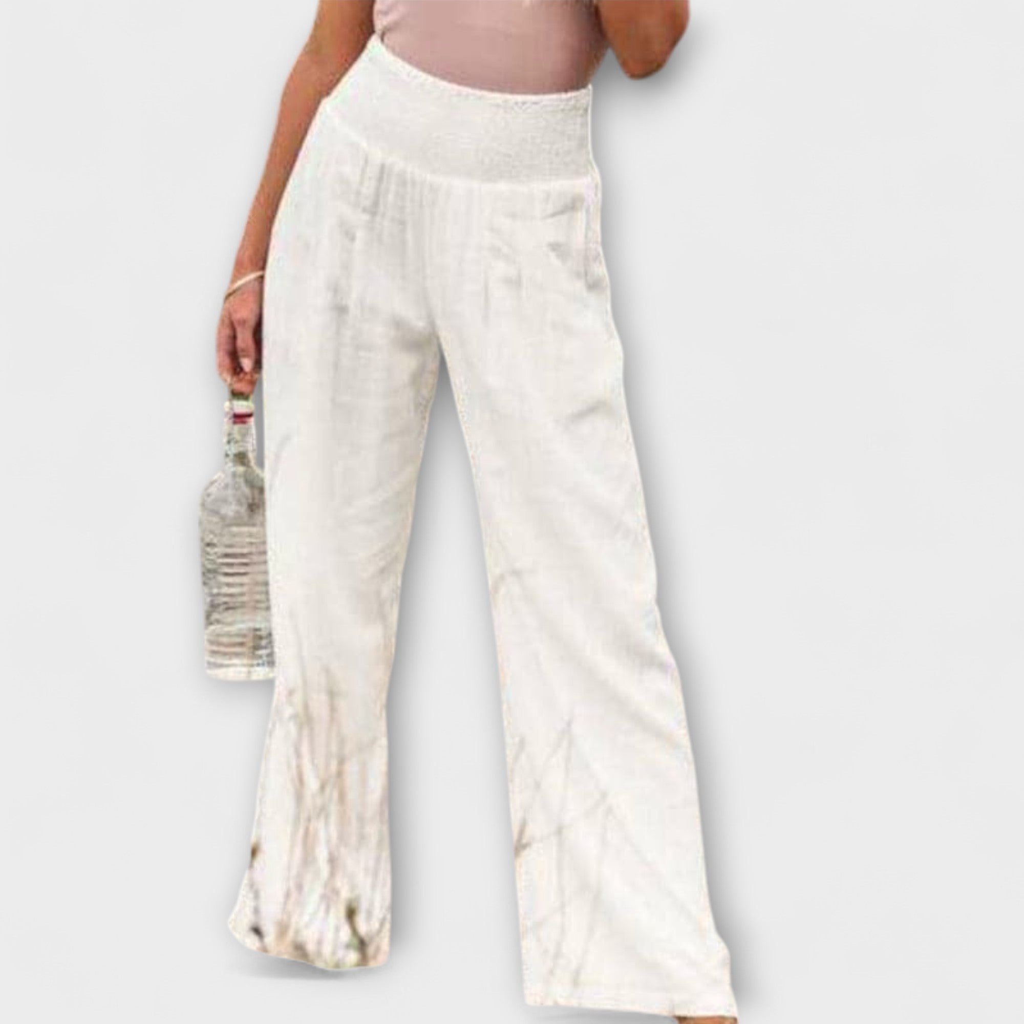 Maison La Veine™ | Pantalons Larges en Lin Chic