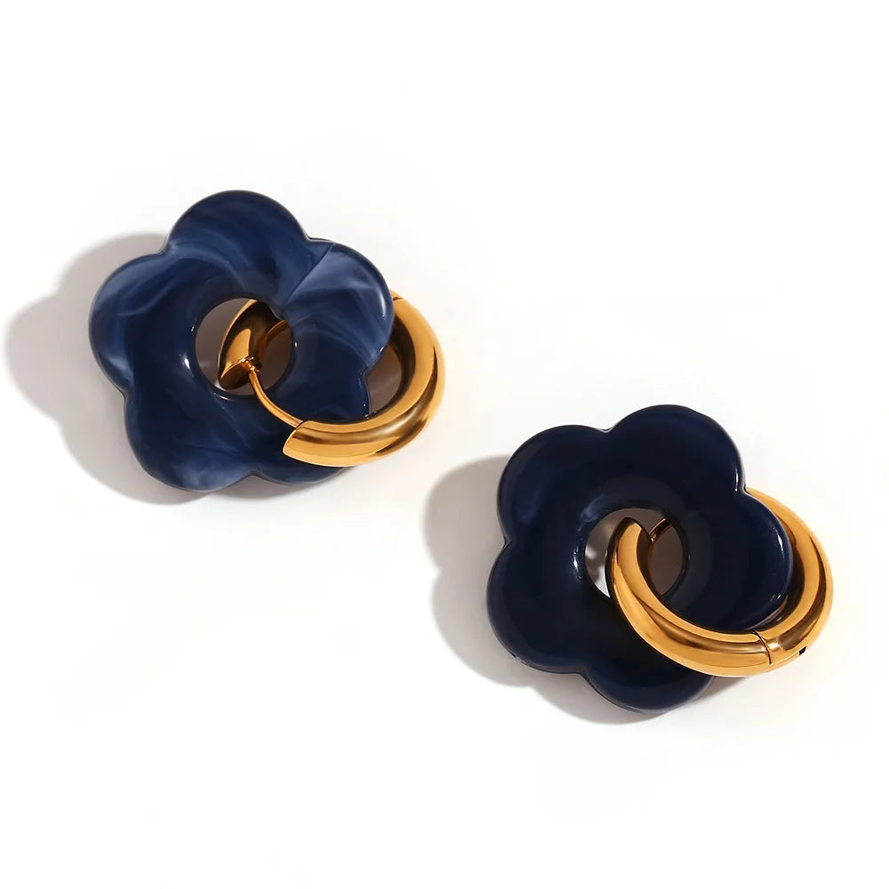 Maison La Veine™ | Boucles d’Oreilles Fleur Tendance