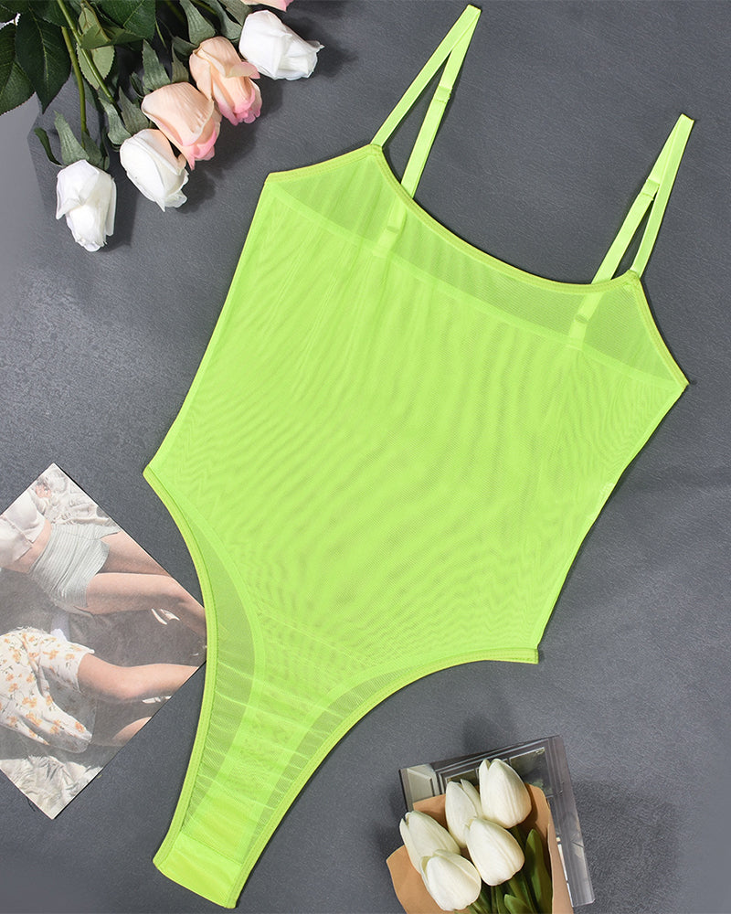 Maison La Veine™ | Body en Mesh Transparent