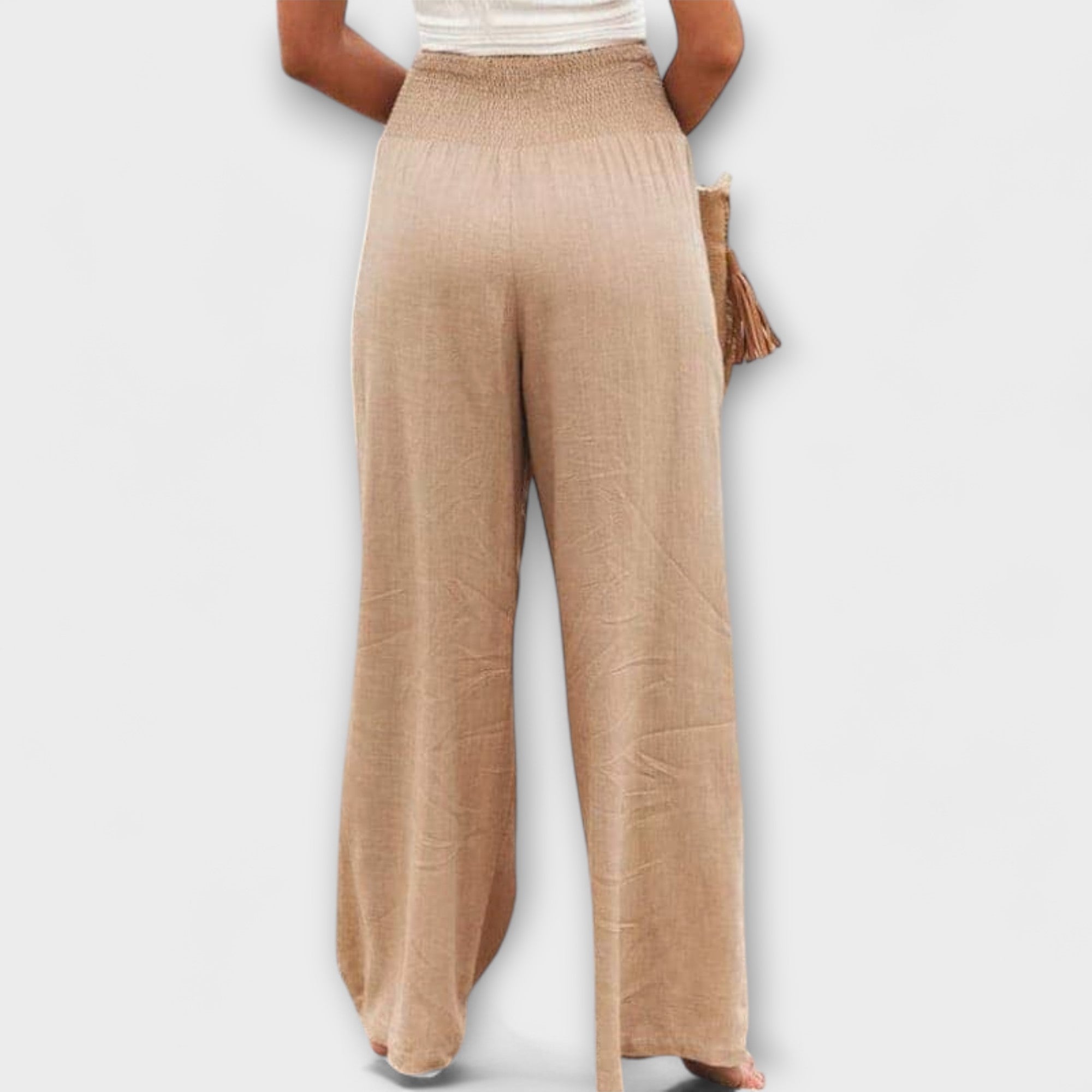 Maison La Veine™ | Pantalons Larges en Lin Chic