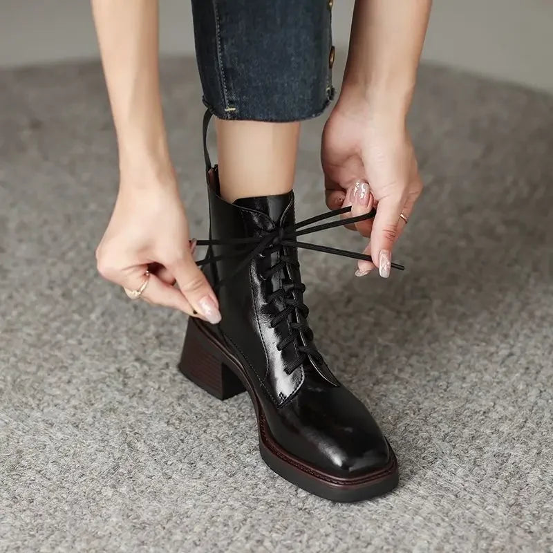 Maison La Veine™ | Bottes Carrées à Cheville