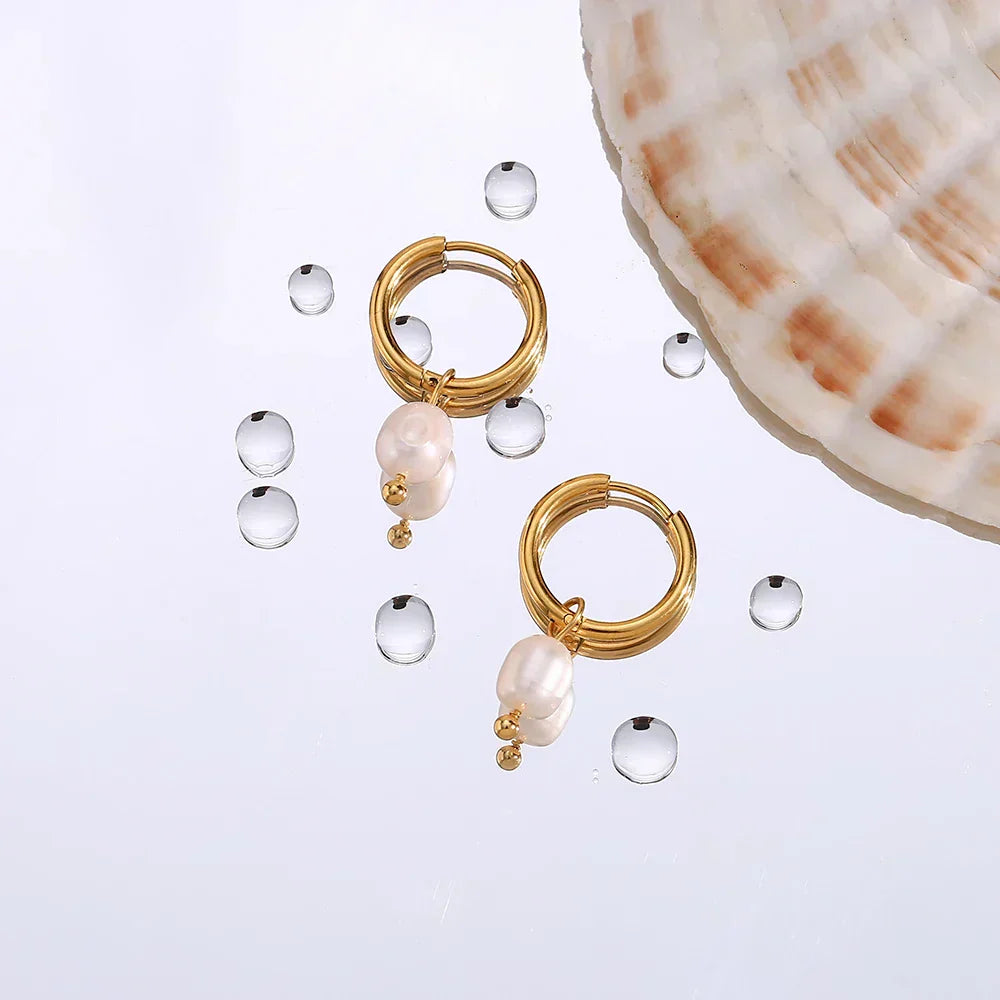 Maison La Veine™ | Boucles Anneaux Perle