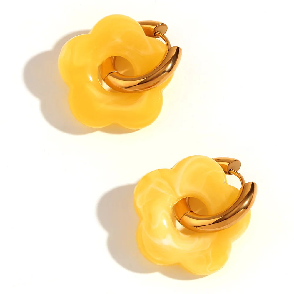 Maison La Veine™ | Boucles d’Oreilles Fleur Tendance