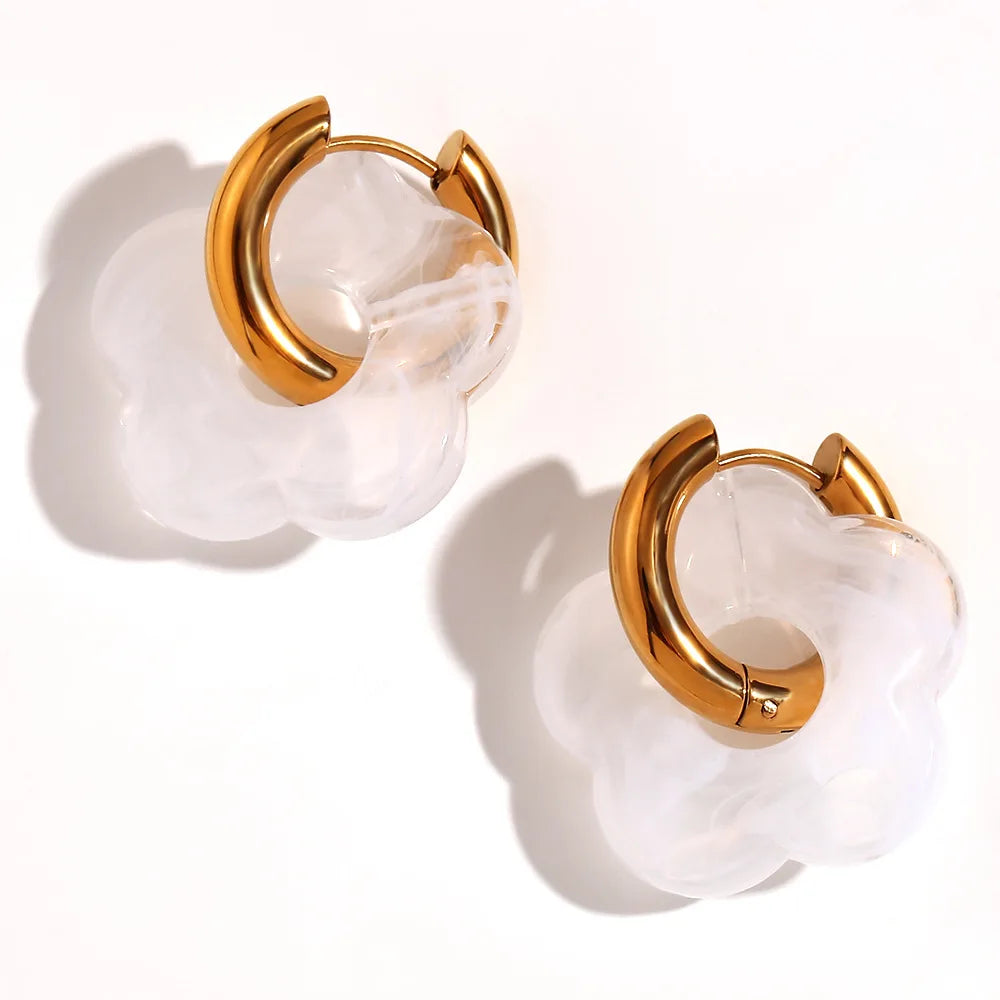 Maison La Veine™ | Boucles d’Oreilles Fleur Tendance