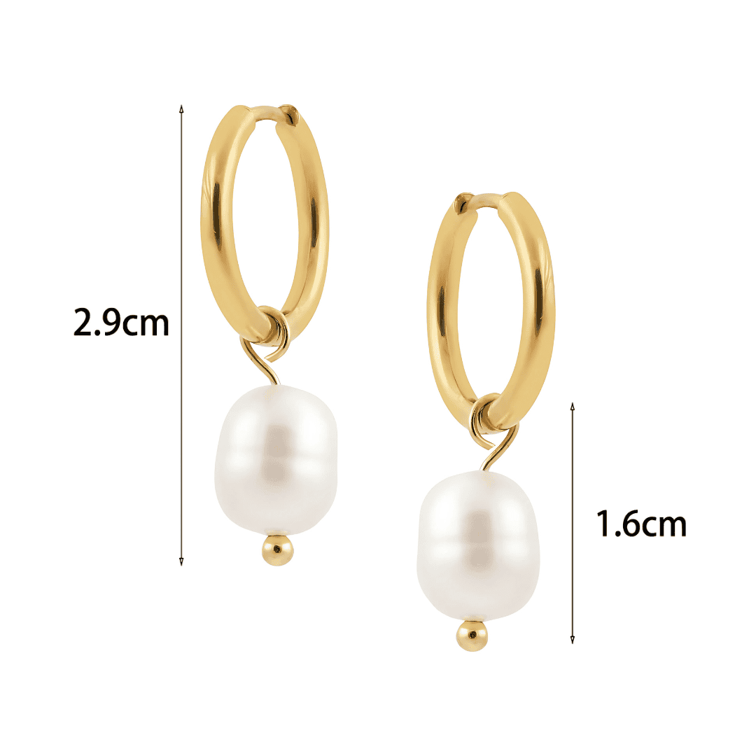 Maison La Veine™ | Boucles Anneaux Perle