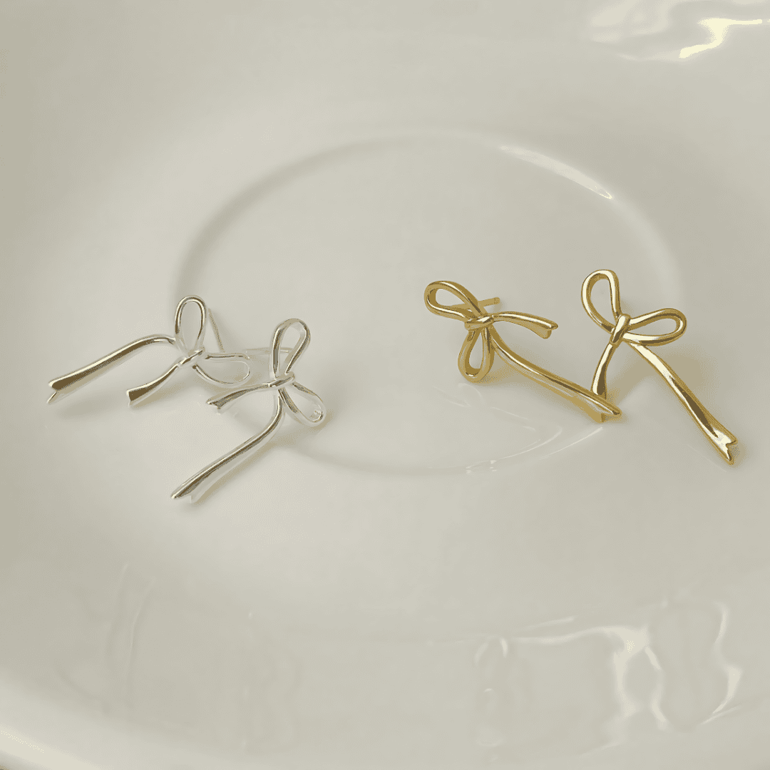 Maison La Veine™ | Boucles d’Oreilles Clous Nœud
