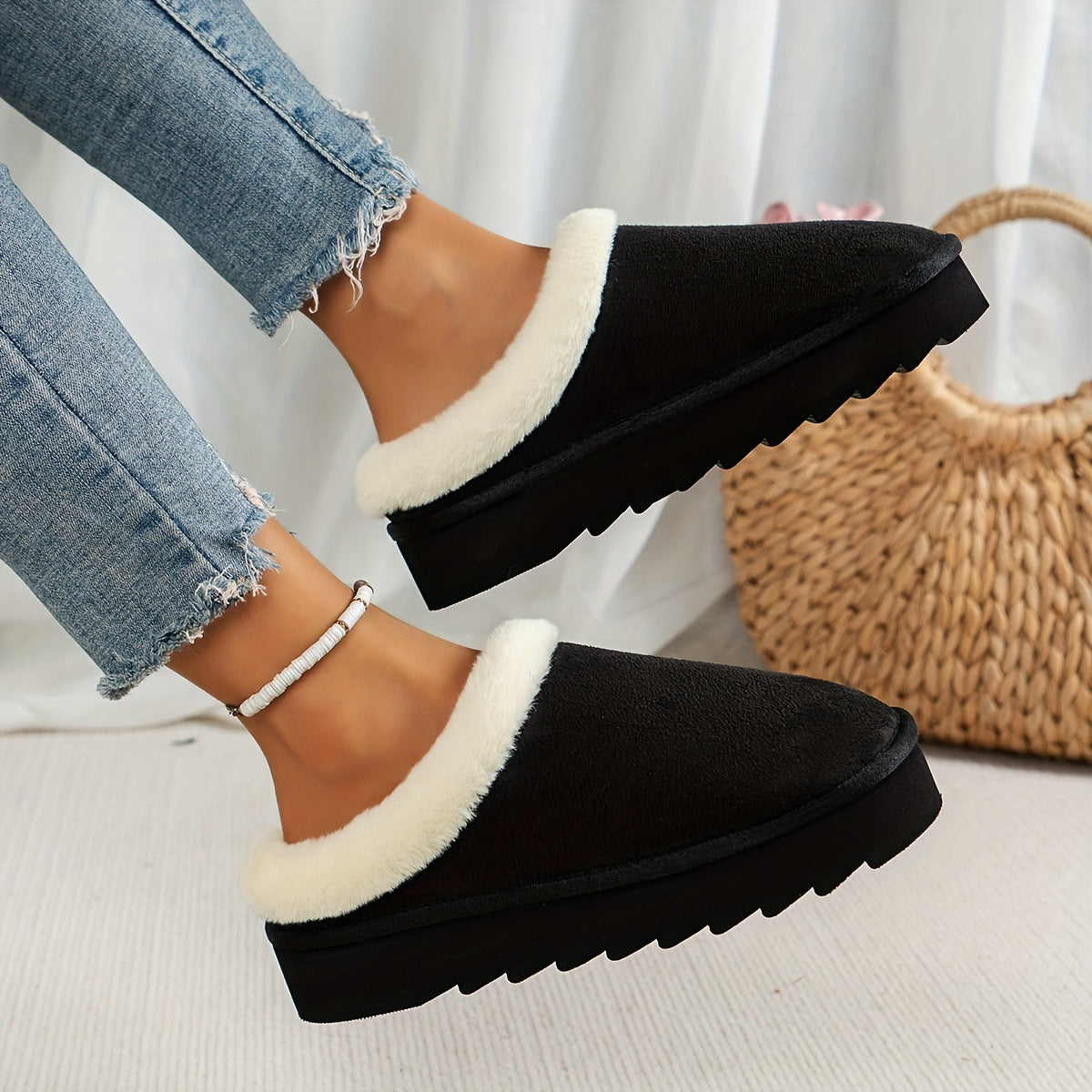 Maison La Veine™ | Pantoufles en laine Luxe