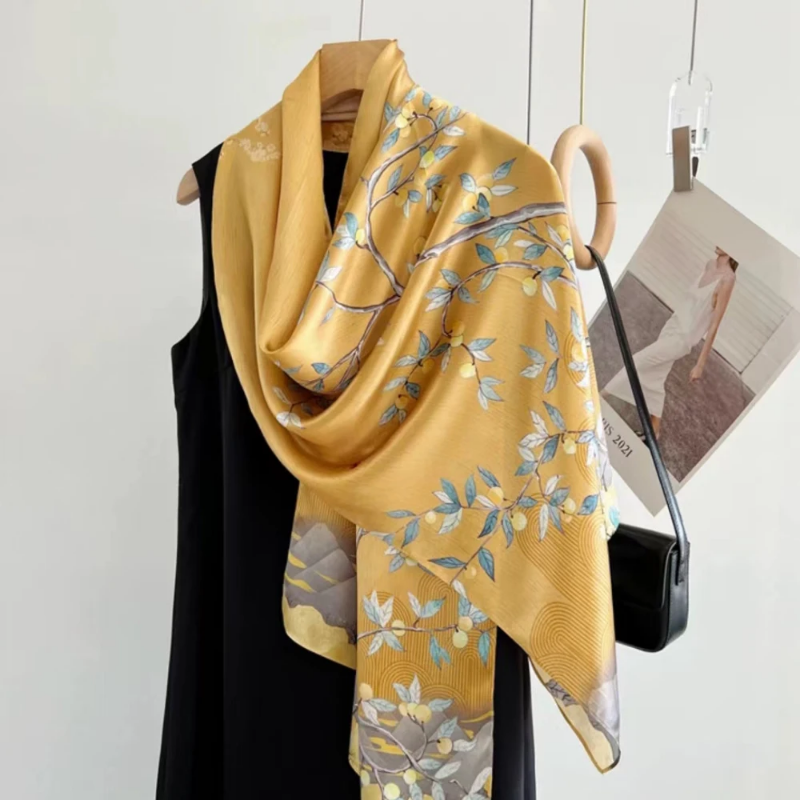 Maison La Veine™ | Foulard Soie Femme Luxe