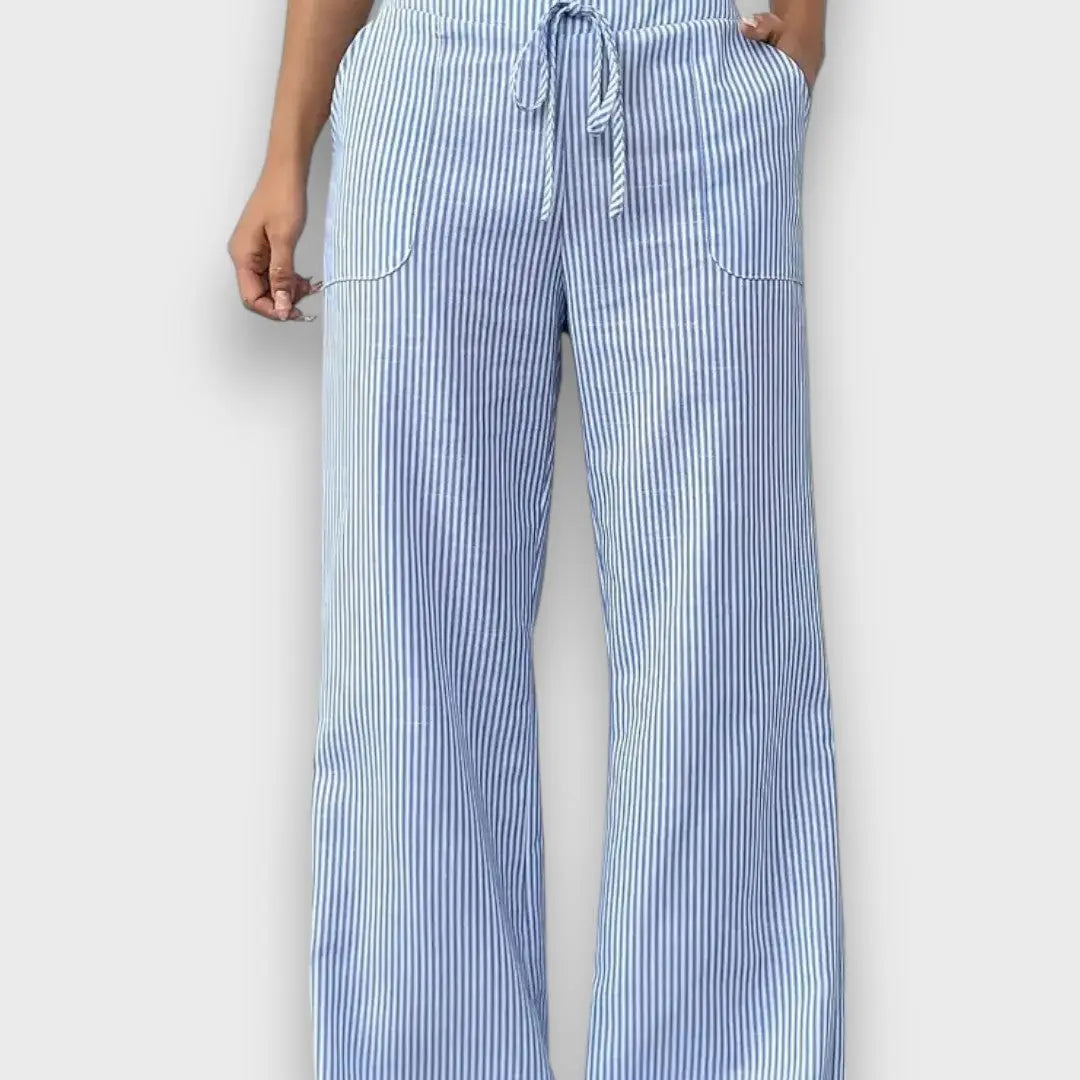 Maison La Veine™ | Pantalons Rayés Élégants Karina