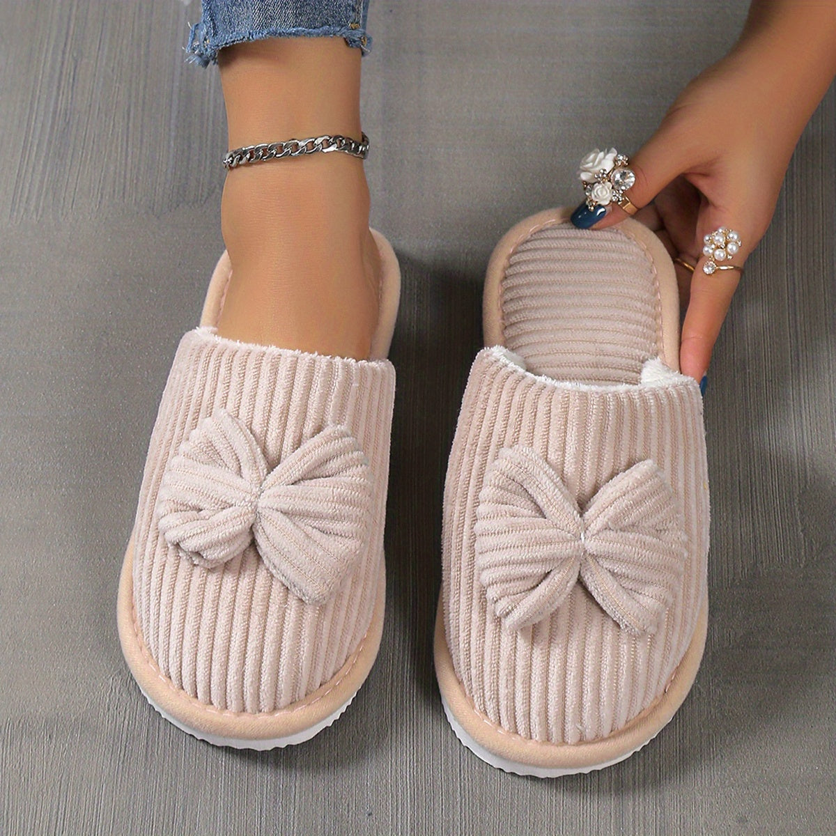 Maison La Veine™ | Chaussons Nœud