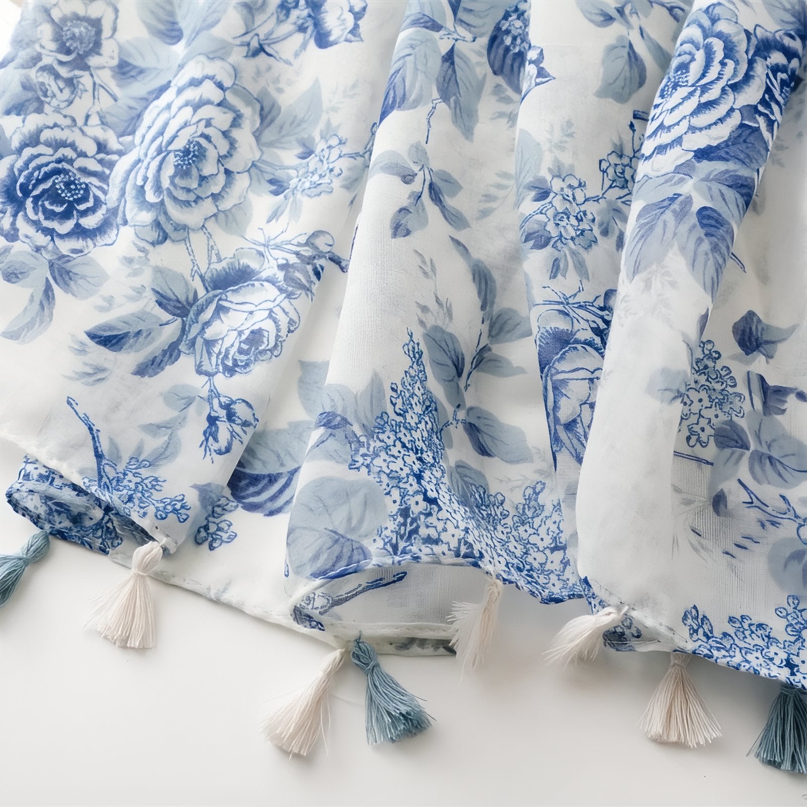 Maison La Veine™ | Chèche Bleu Fleuri