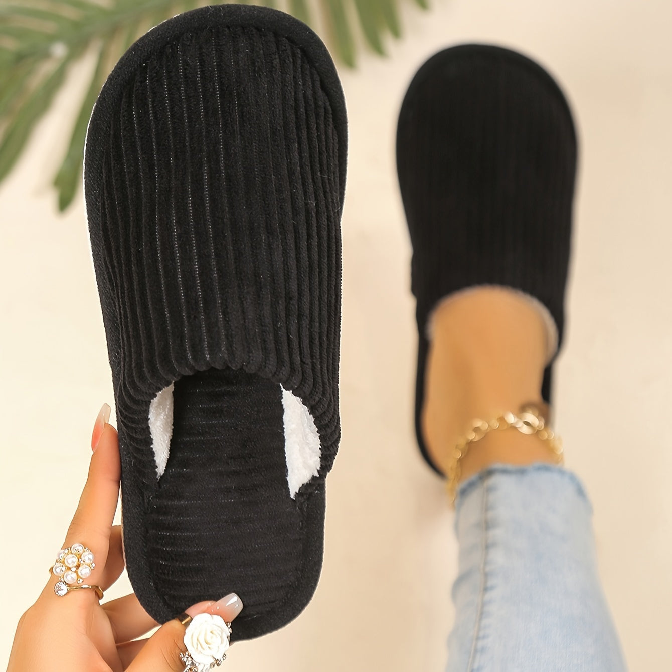 Maison La Veine™ | Chaussons rayés
