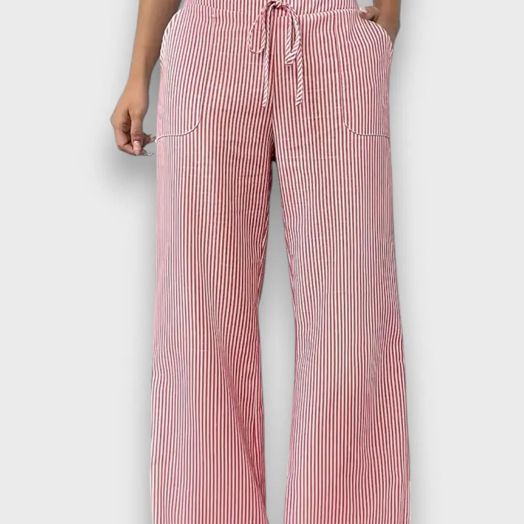 Maison La Veine™ | Pantalons Rayés Élégants Karina