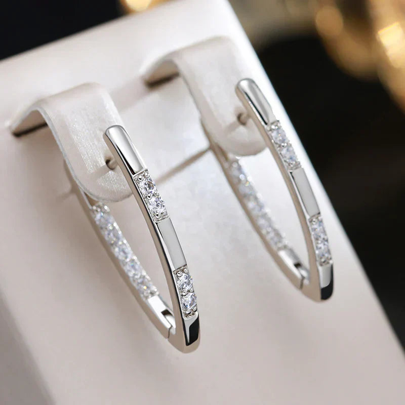 Maison La Veine™ | Boucles Élégantes Zircon