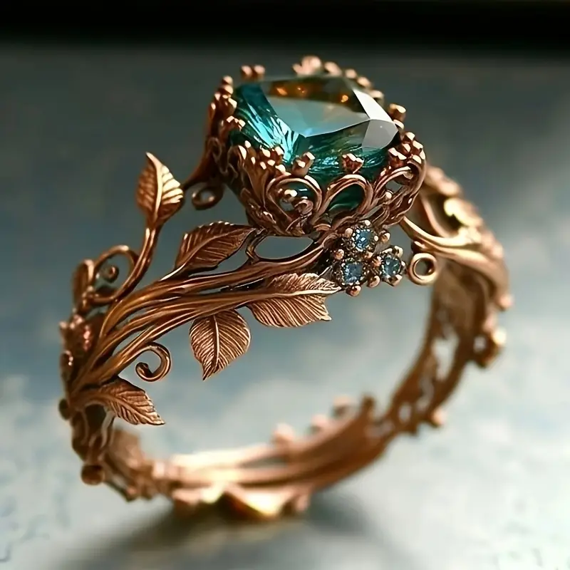 Maison La Veine™ | Bague cristal vert