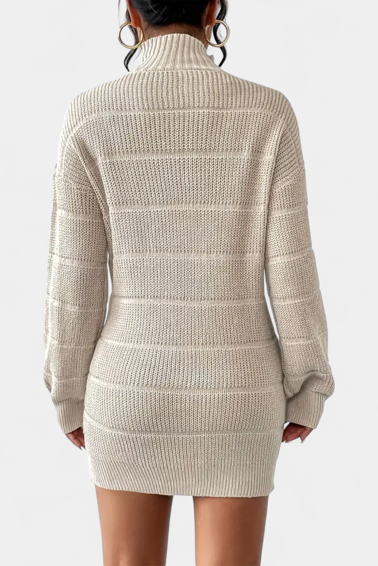 Margaux Robe Pull Mini à Col Roulé
