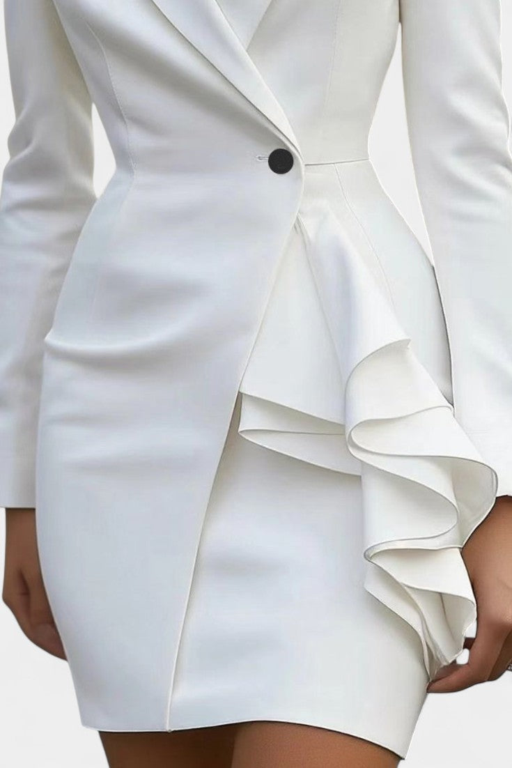 Sierra Robe Blazer Sur Mesure à Volant Couture