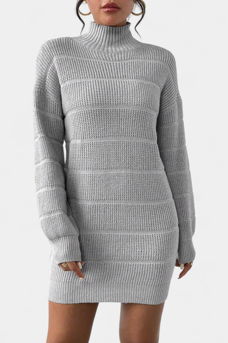 Margaux Robe Pull Mini à Col Roulé