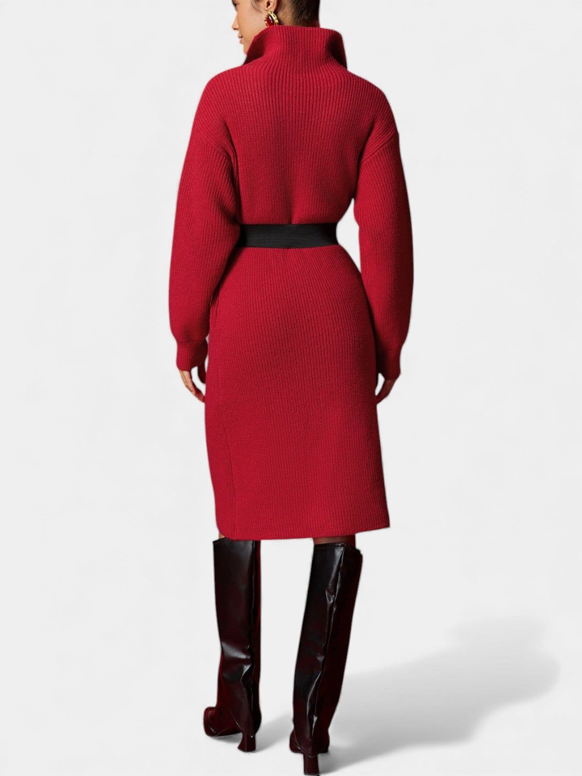 Valéane Robe Tricotée Chaleureuse et Élégante