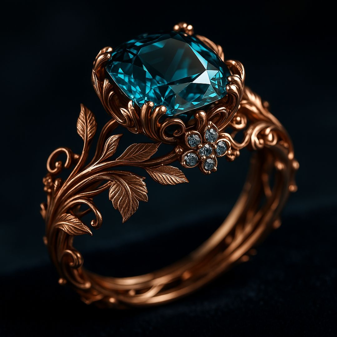 Maison La Veine™ | Bague cristal vert
