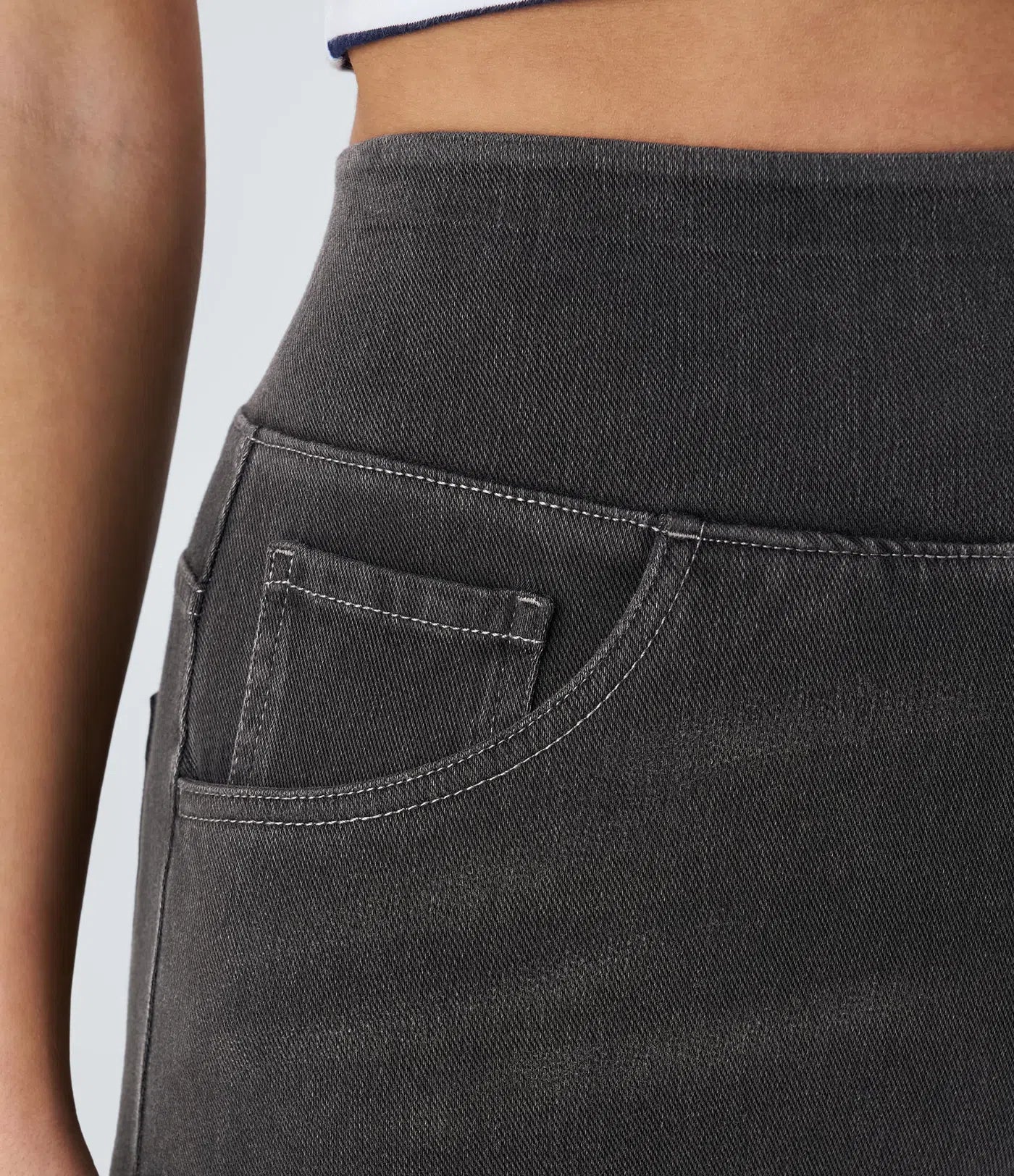 Maison La Veine™ | High Waisted Pockets Baggy Wide Leg Washed Casual Jeans