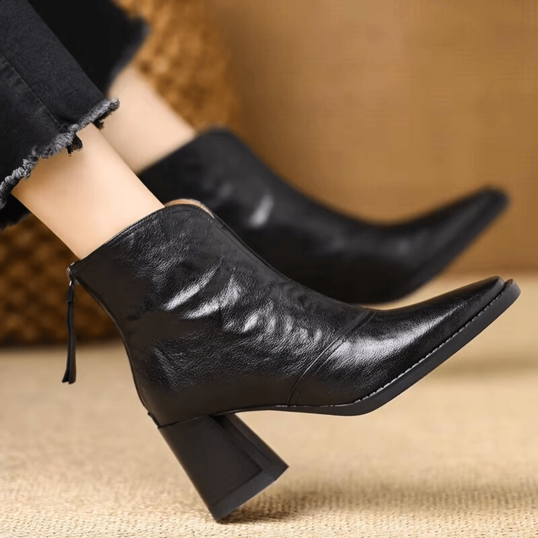 Maison La Veine™ | Bottes De Luxe À Talon Moyen