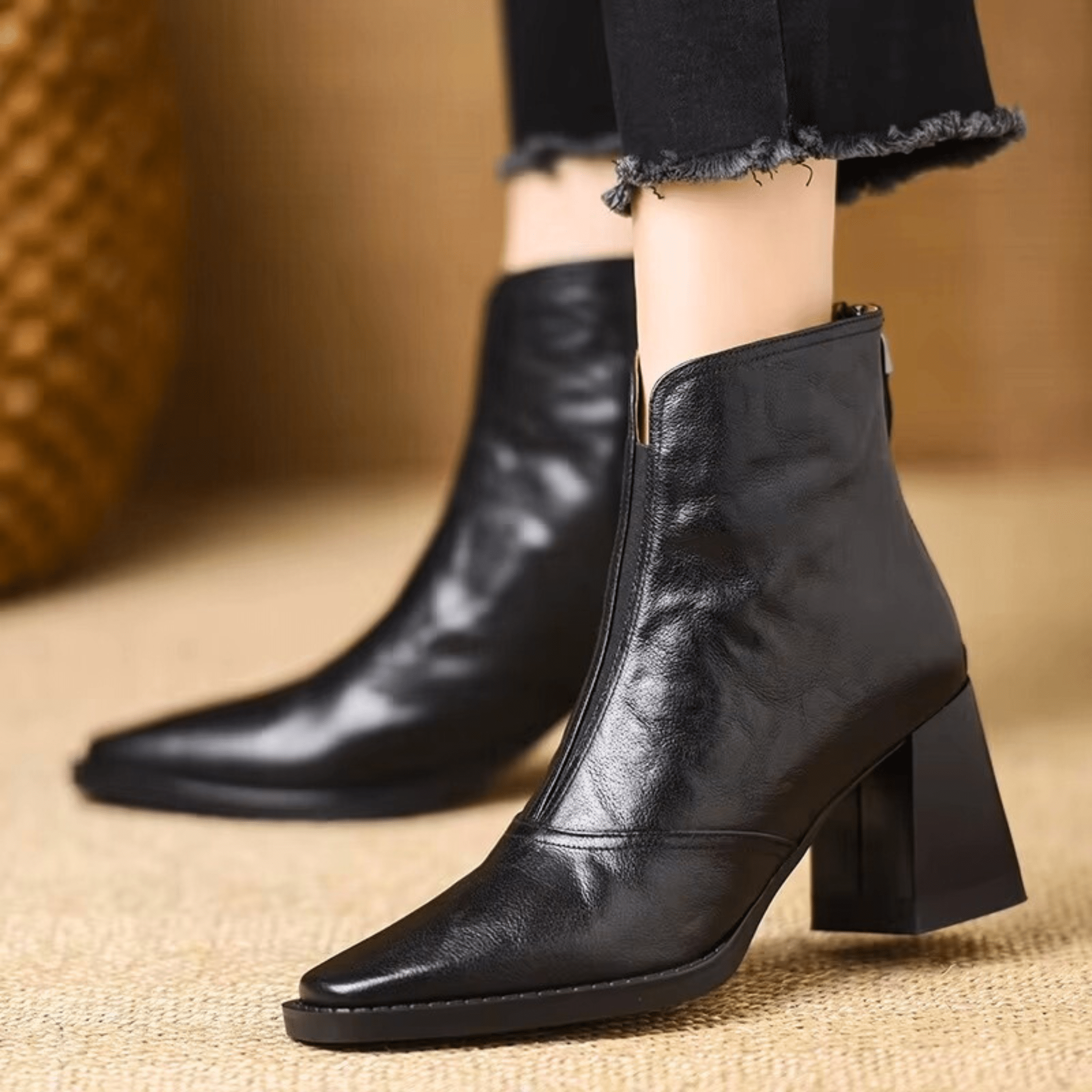 Maison La Veine™ | Bottes De Luxe À Talon Moyen