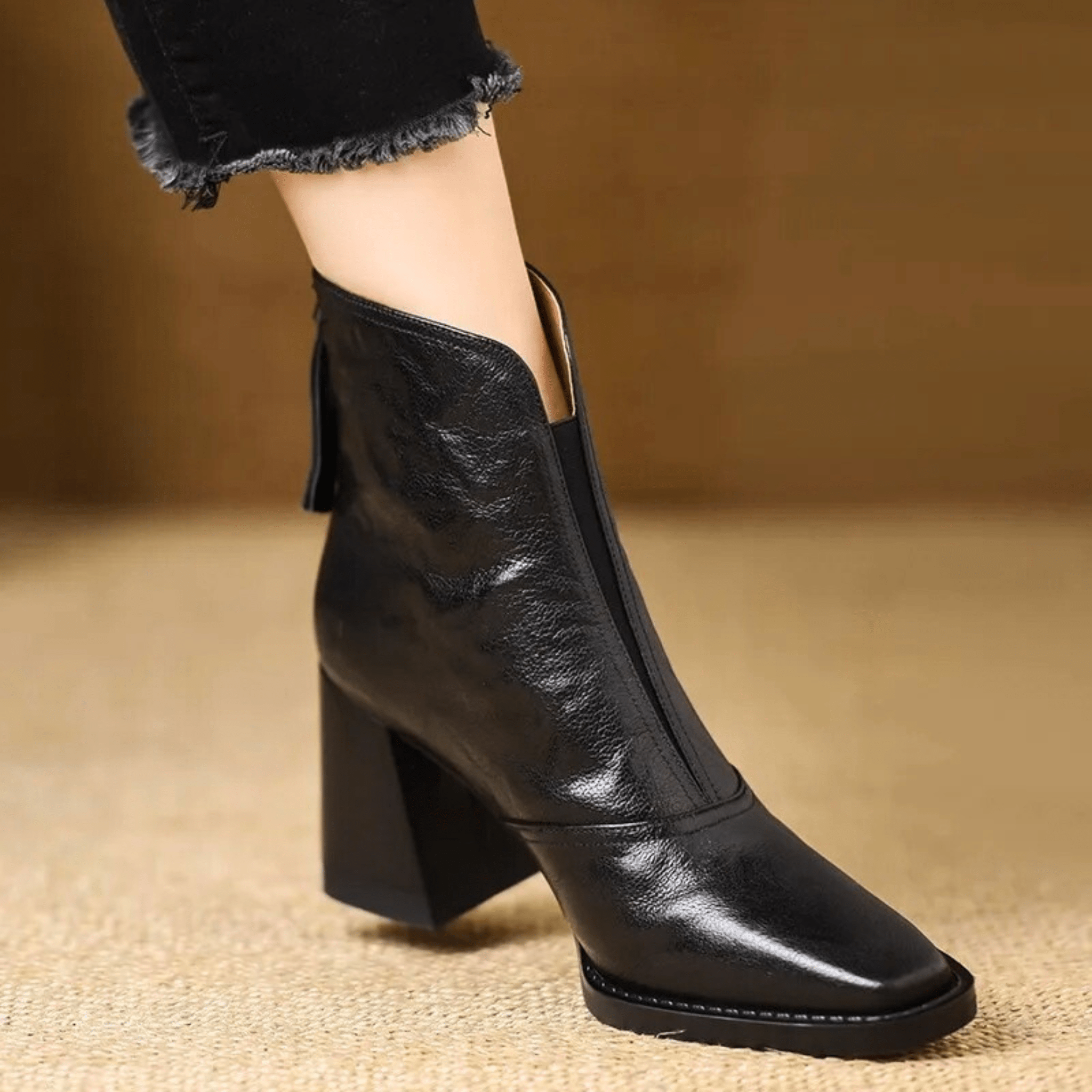 Maison La Veine™ | Bottes De Luxe À Talon Moyen