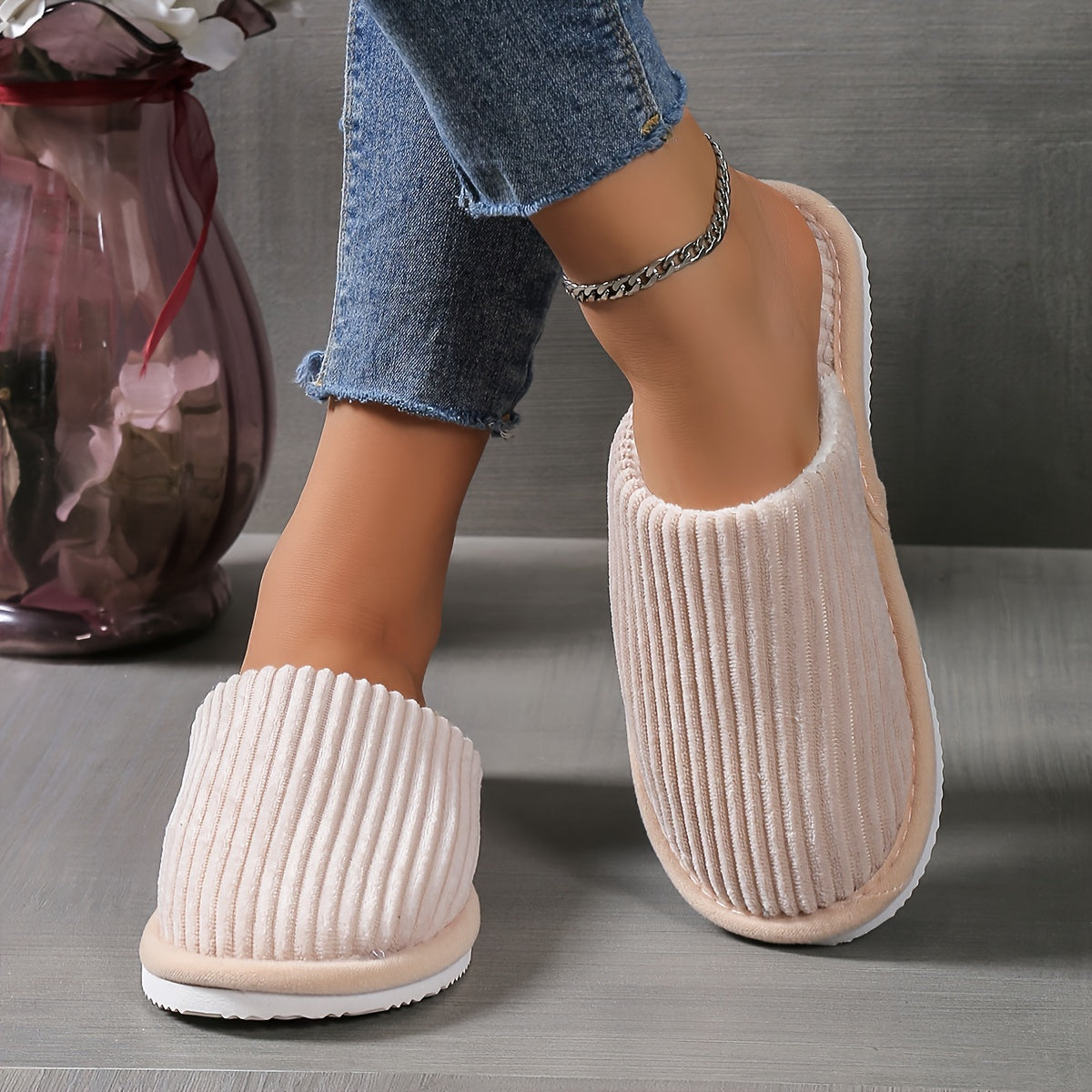 Maison La Veine™ | Chaussons rayés