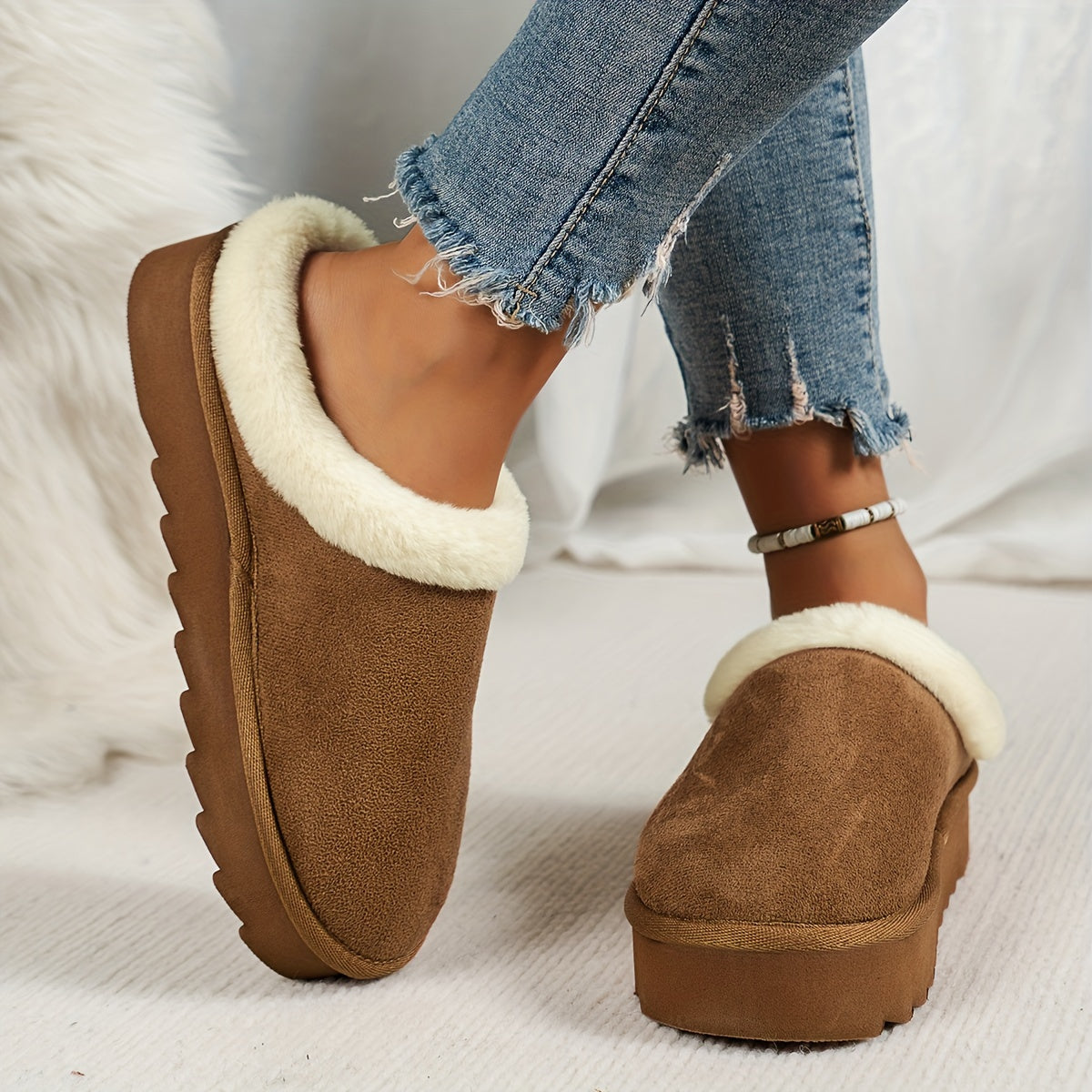 Maison La Veine™ | Pantoufles en laine Luxe