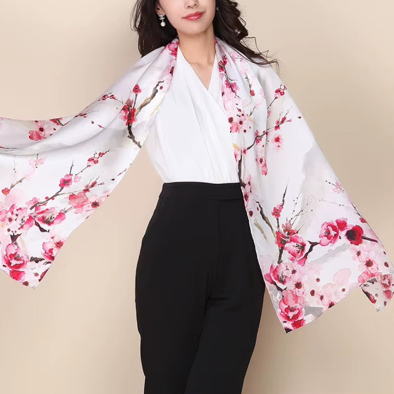 Maison La Veine™ | Écharpe Soie Femme Tendance