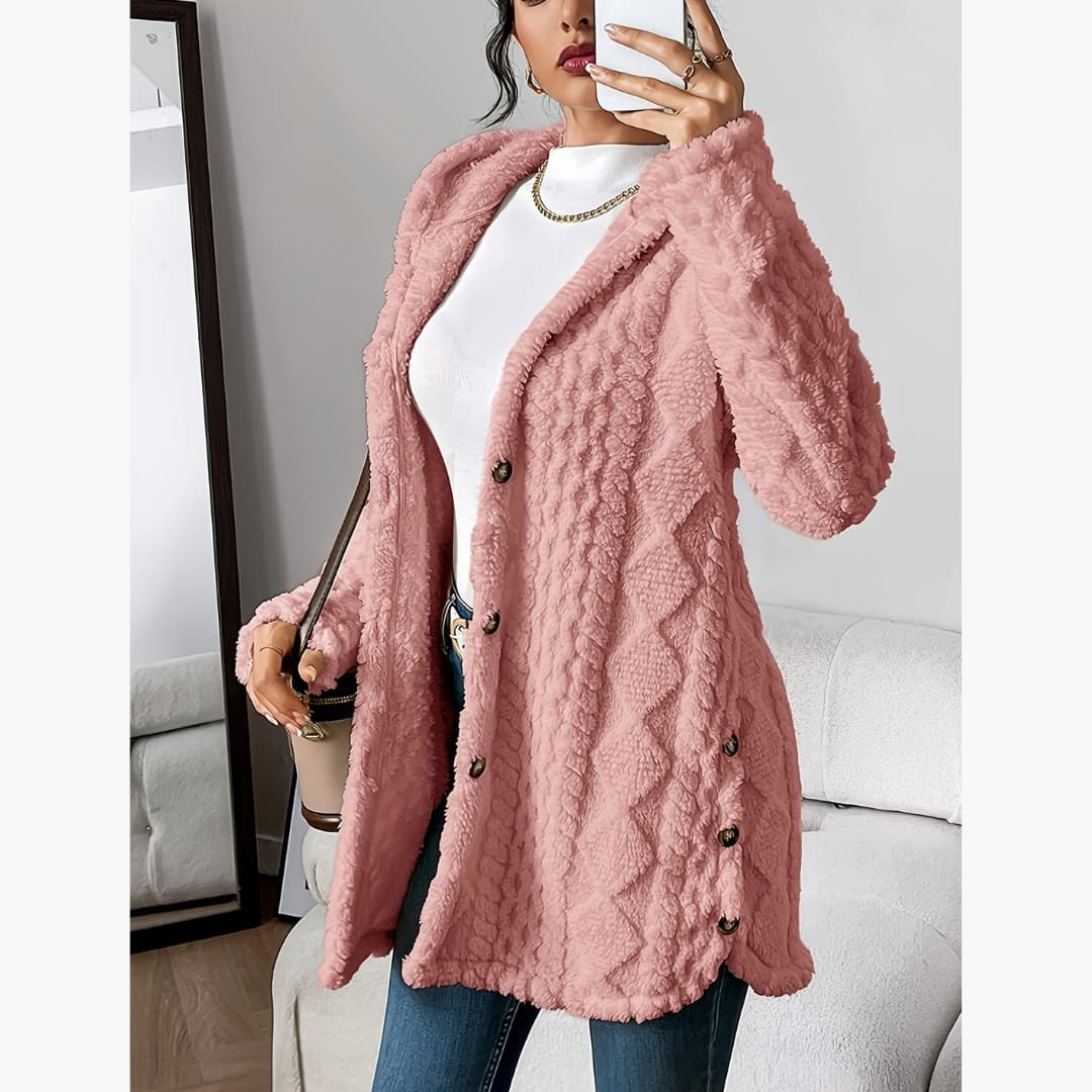 Maison La Veine™ | Manteau léger à capuche teddy