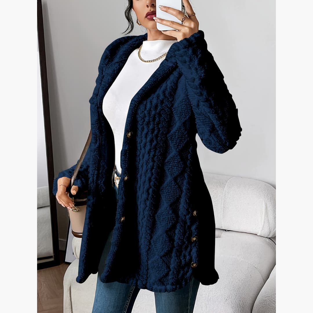 Maison La Veine™ | Manteau léger à capuche teddy