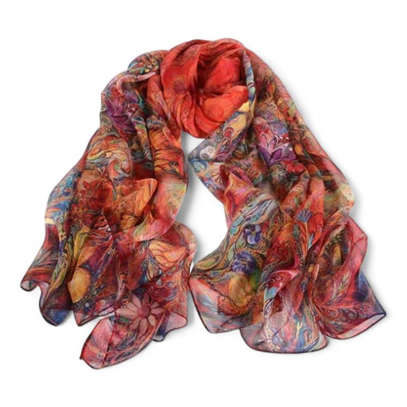 Maison La Veine™ | Foulard Femme Soie Imprimée