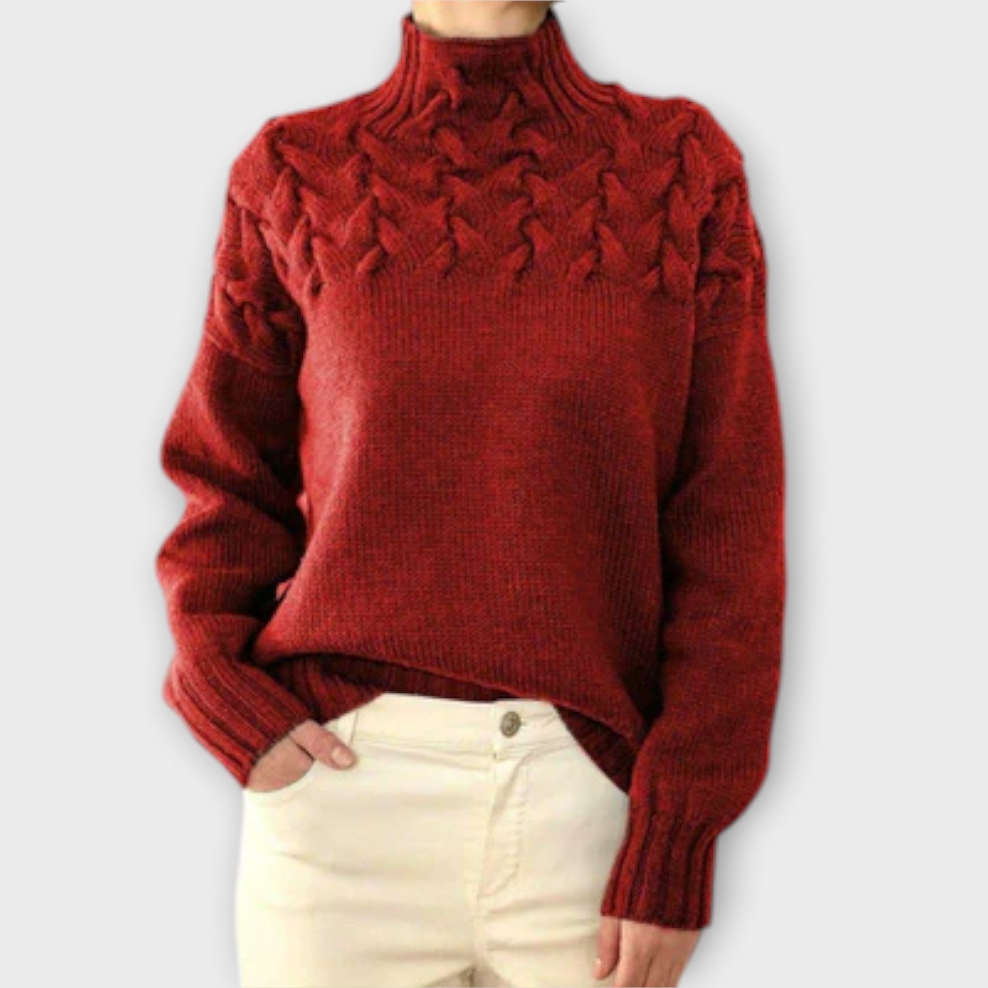Maison La Veine™ | Pull Femme Torsadé Élégant