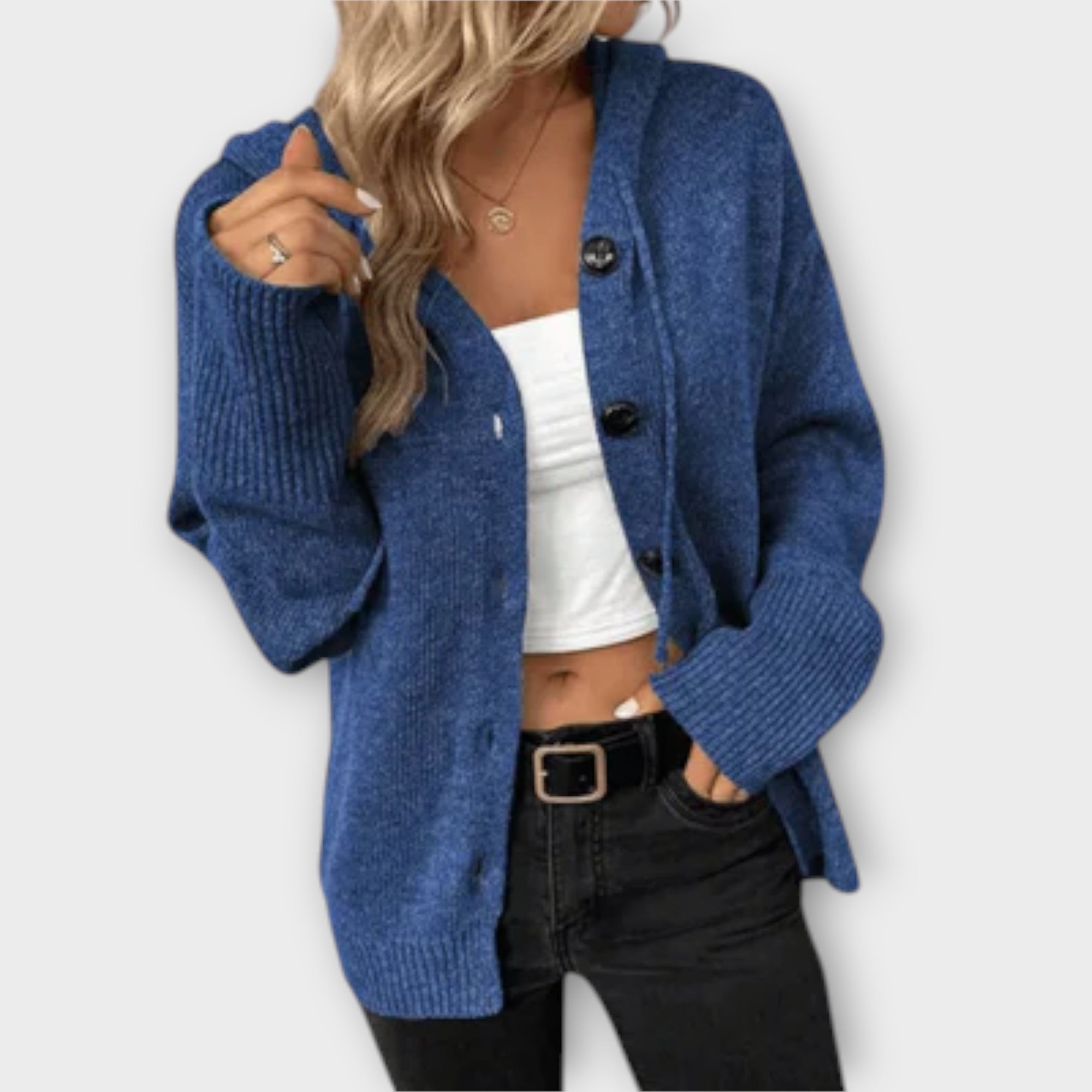 Maison La Veine™ | Cardigan Tricoté avec Boutons Brittan