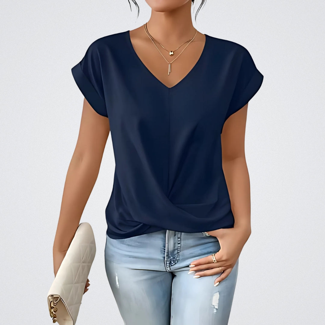 Maison La Veine™ | Top Noué Décolleté en V Maia