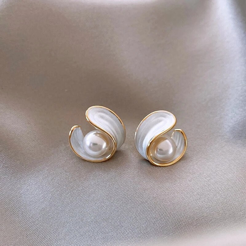 Maison La Veine™ | Boucles Opal Blanche