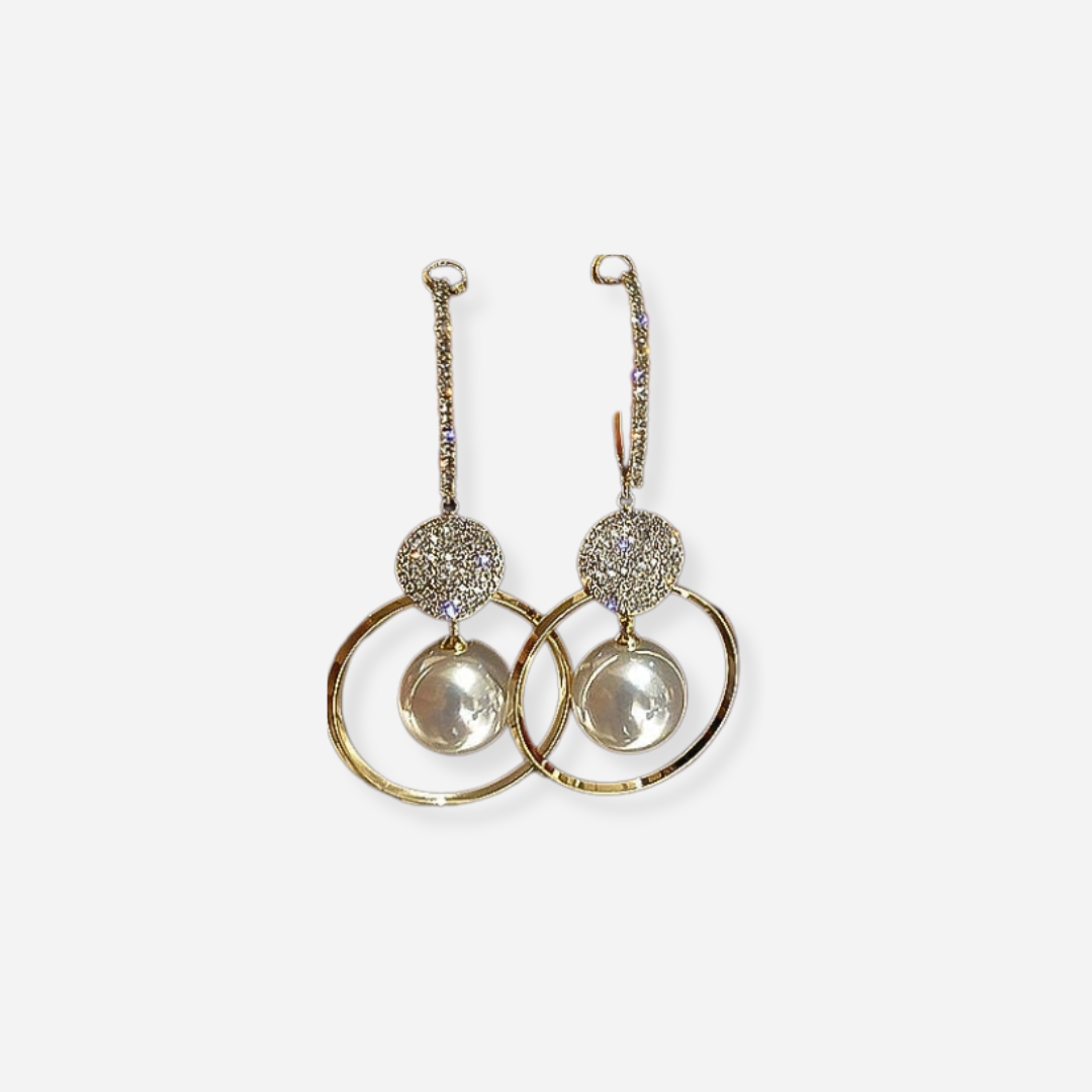 Maison La Veine™ | Boucles Luxe Perles Zircon