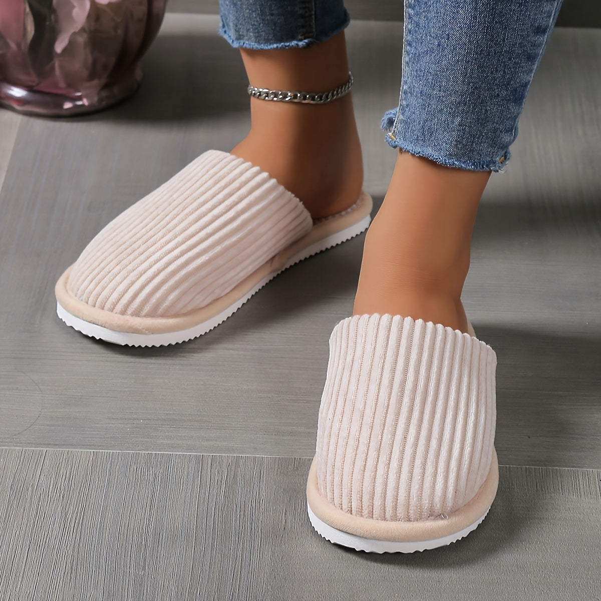 Maison La Veine™ | Chaussons rayés
