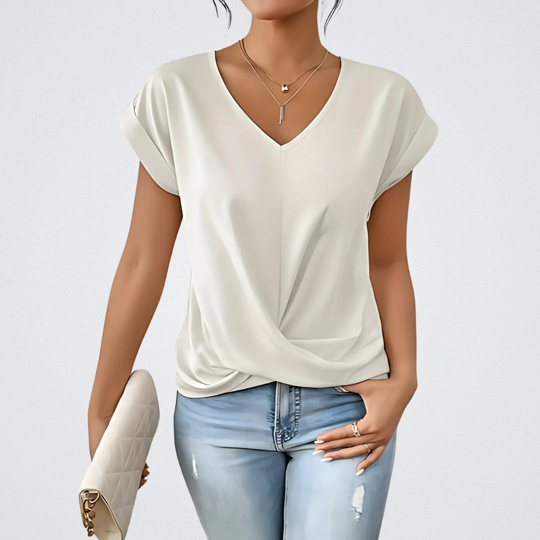 Maison La Veine™ | Top Noué Décolleté en V Maia