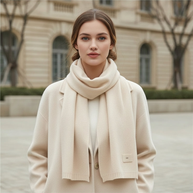 Maison La Veine™ | Echarpe Fine Femme Couleur Unie