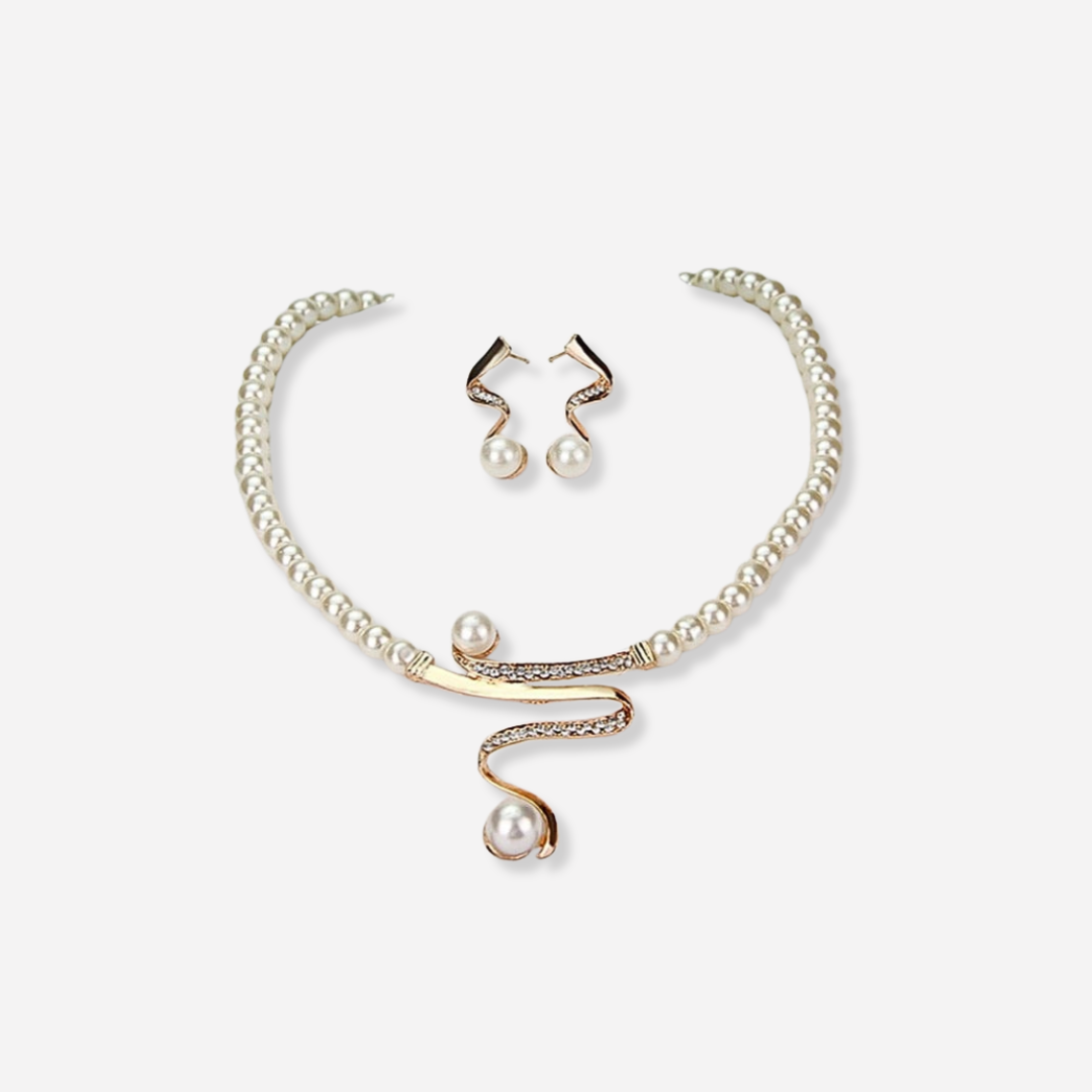 Maison La Veine™ | Collier & Boucles Perles