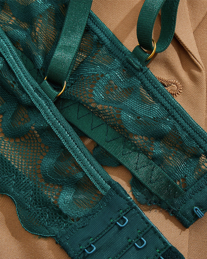 Maison La Veine™ | Ensemble de Lingerie Sexy en Dentelle avec Bretelles Ajustables